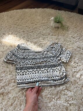 Black and white y2k geometric Curious Gypsy Geometric summer tribal comfy cute C
